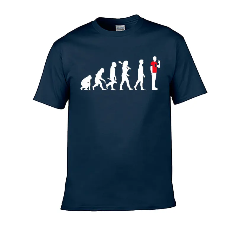 Sheldon Evolution-camisetas de manga corta para hombre, Camisa de algodón de la teoría del Big Bang, ropa de marca de verano