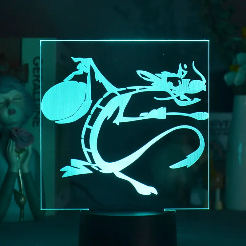 3D светильники с Bluetooth для спальни фонарь люстра в виде дракона подвесной