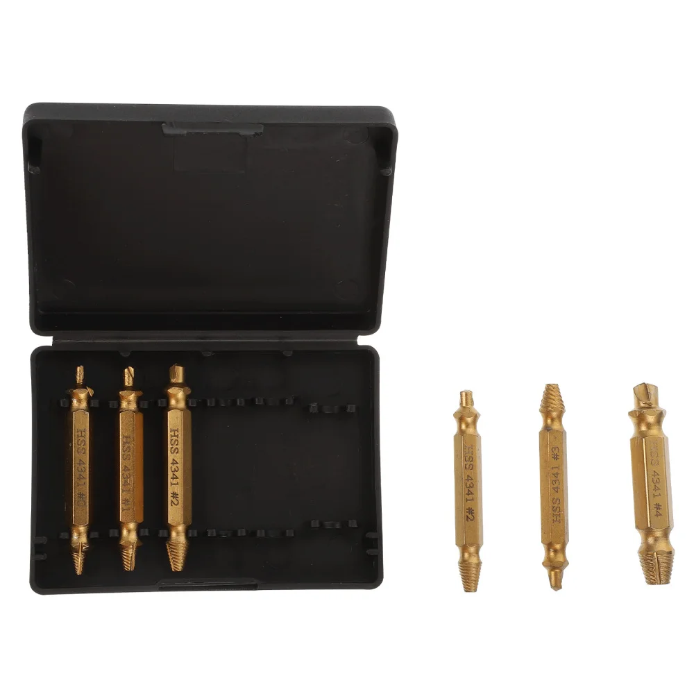 

1 Set High-speed Stripped Screw Remover Damaged Bolt Remover Tool (Golden)