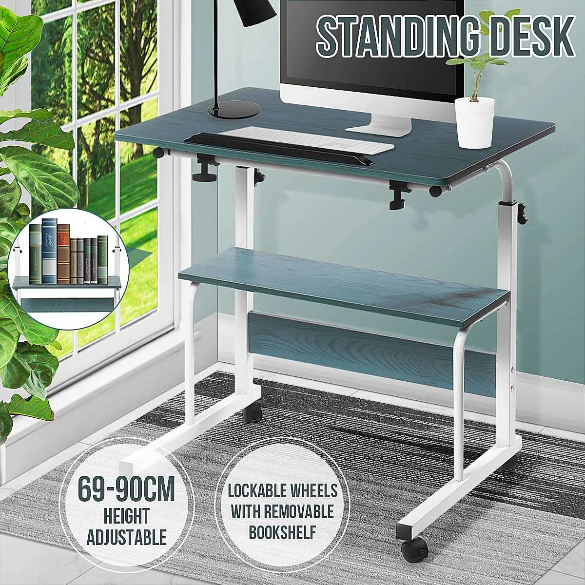 

Height Adjustable Laptop Stand Computer Desk Furniture Home Office Modern Folding Laptop Table Writing Desk Table Bed Side Table