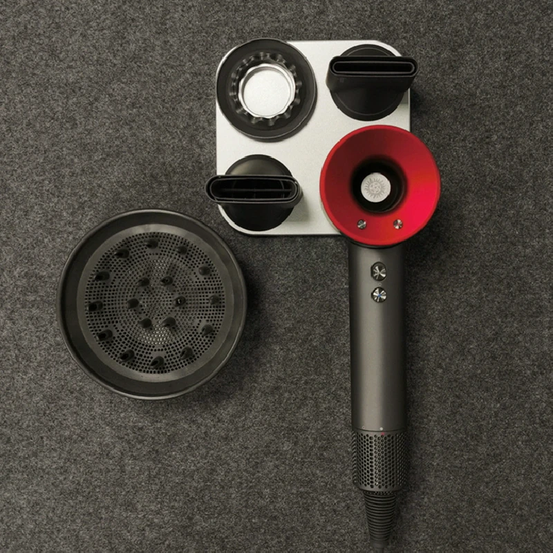 Фен для волос держатель ванной комнаты Алюминий фен стойки Dyson настенный без