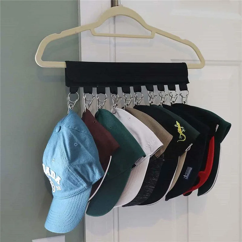 

Cap Rack Hat Holder Rack Home Organizer Storage Door Closet Hanger Hanging Home Kitchen Rack Holder Hooks Hanger