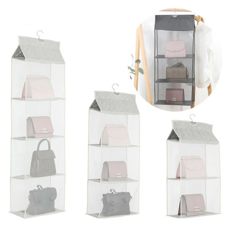 Полка гардероба висячий карман для хранения Стеллаж Шкаф сумки