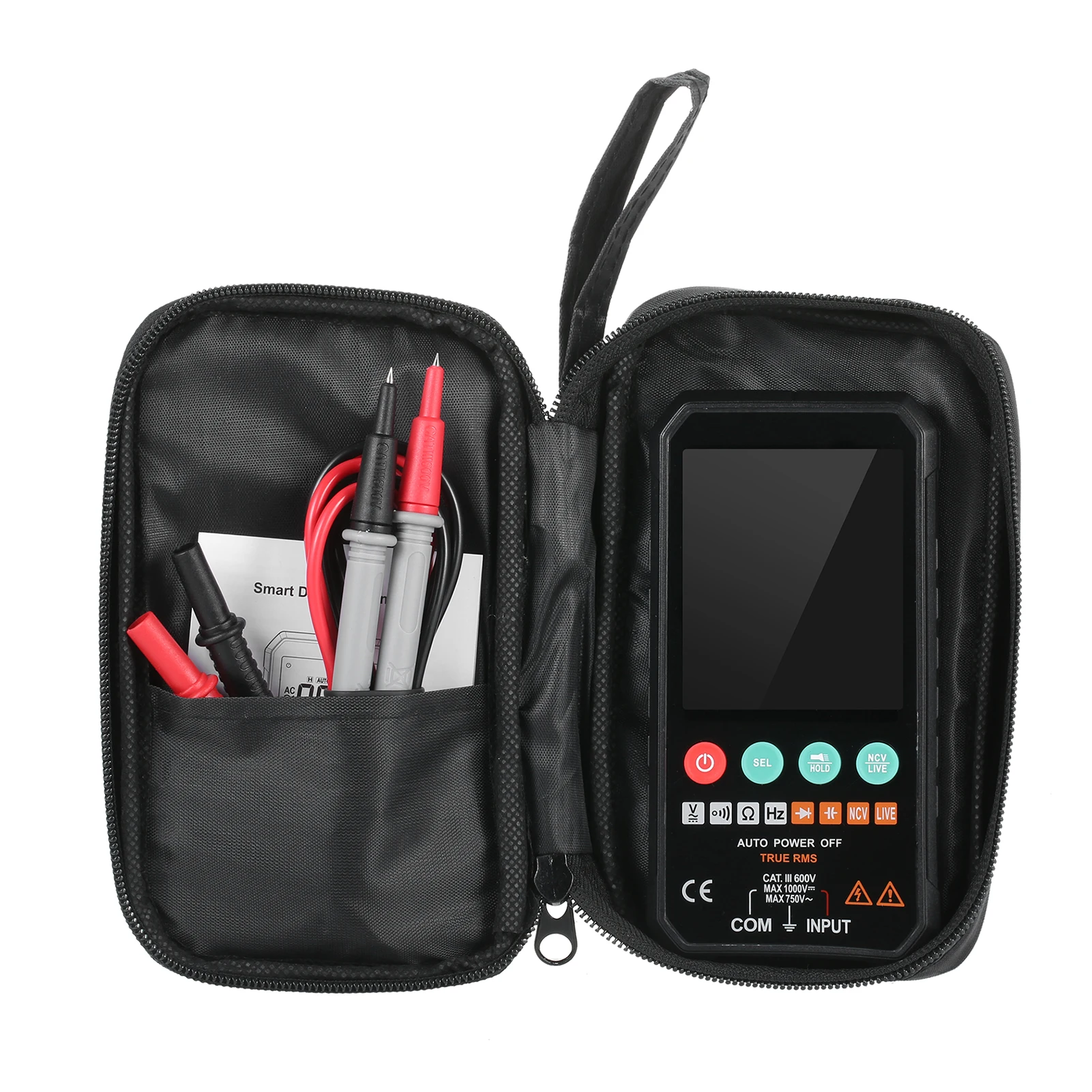 Профессиональный мультиметр умный DMM Карманный Размер 6000 отсчетов 1000 В ACDC