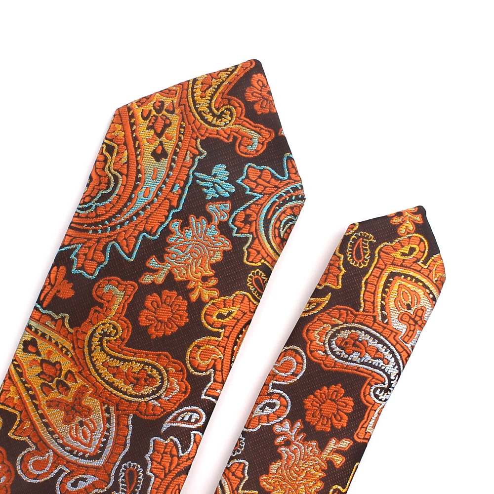 

Casual Paisley Men Necktie Jacquard Woven Classic Ties For Men Women Fashion Slim Bandanna Tie Groom Neck Tie For Party Wedding