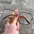 Очки солнцезащитные женские с леопардовой оправой, квадратной формы