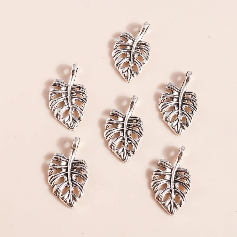 40 шт. 18*10 мм креативные Подвески в виде банановых листьев для изготовления