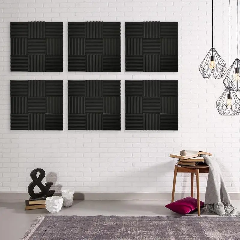 6/12 шт. звукоизоляционная Губка из хлопка для помещения акустическая