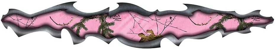 

For 2x Realtree Camo Graphics Pieces Universal to fit All Makes and Models Xtra Pink Wrap, 1 Pack