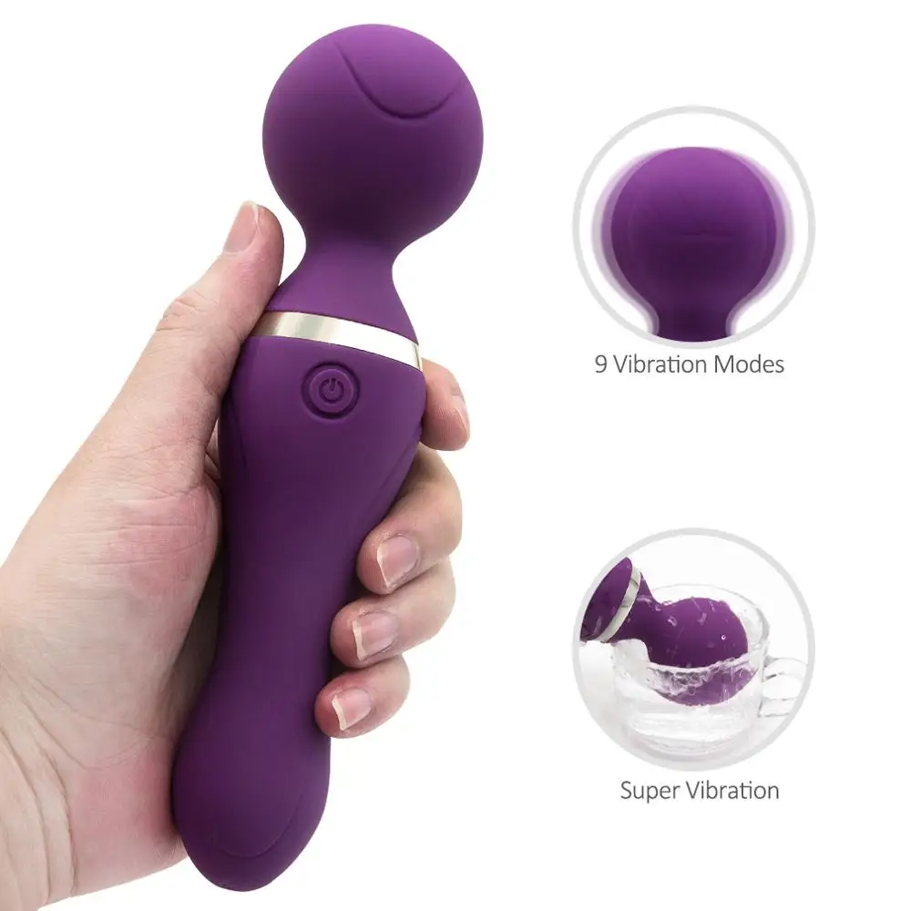 Powerful USB Charge Magic AV Wand Vibrator Clitoris Stimulator Sex Toys for Woman G-Spot vibrating Massager Products | Красота и