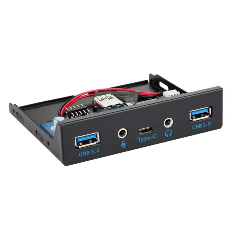 3 5-дюймовый USB 1 Type-C + 2 порта 0 аудио микрофон флоппи-накопитель передняя панель