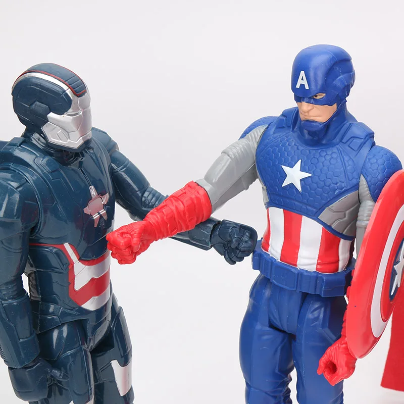 30 см Marvel игрушки Мстители 3 Бесконечность войны супергерой, Капитан Америка Железный человек черный человек паук ПВХ фигурка Коллекционная модель