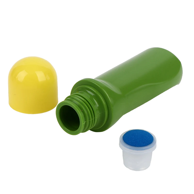 

1pcs 60ml Soreness Liquid Bottle With Sponge Applicator White Medicine Liquid Bottle With Blue Sponge Head