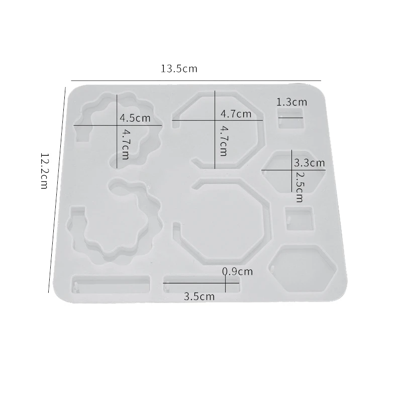 

5 Pcs Earrings Pendant Ornaments Homemade Jewelry Whole Board Handmade Card DIY Crystal Epoxy Silicone Mold