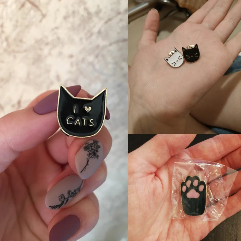 1 шт. милый мультяшный Кот красочные ноги булавки акриловые значки Нагрудный Знак