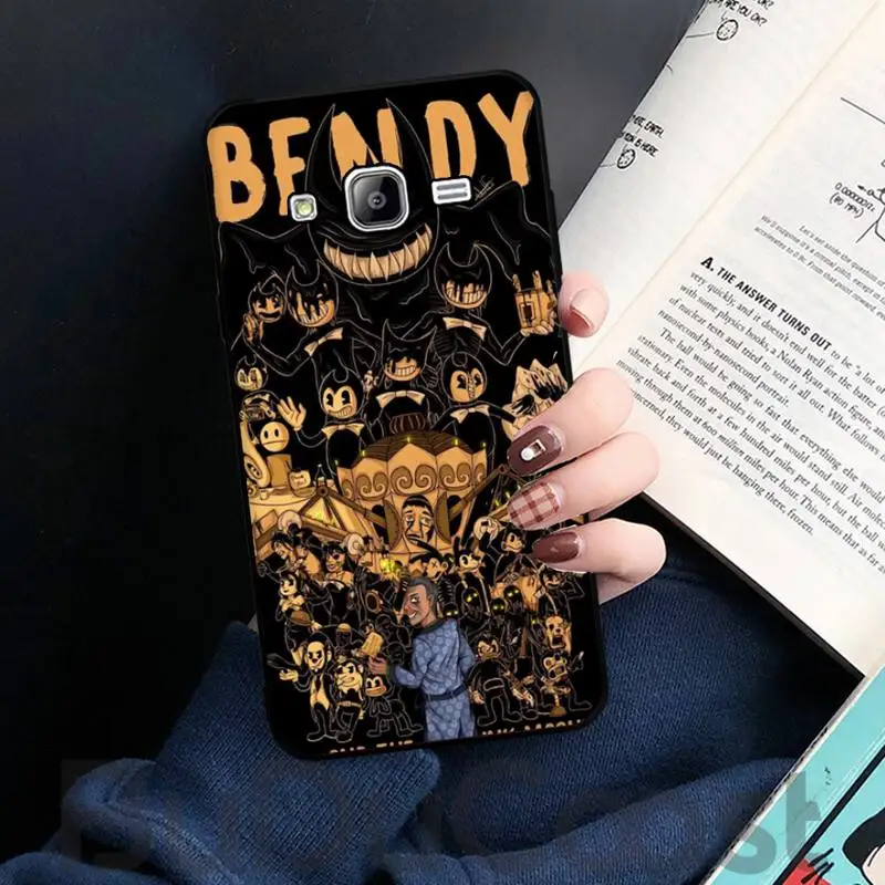 

Riccu Horror game BENDY Phone Case For Samsung Galaxy J7 J6 J8 J4 J4Plus J7 DUO 2018 J7NEO J7Core J2 J5 J7 Prime