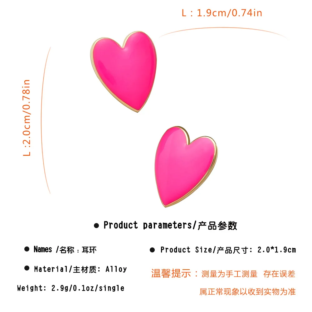 Женские крупные серьги гвоздики Qingwen черные/желтые металлические с большим