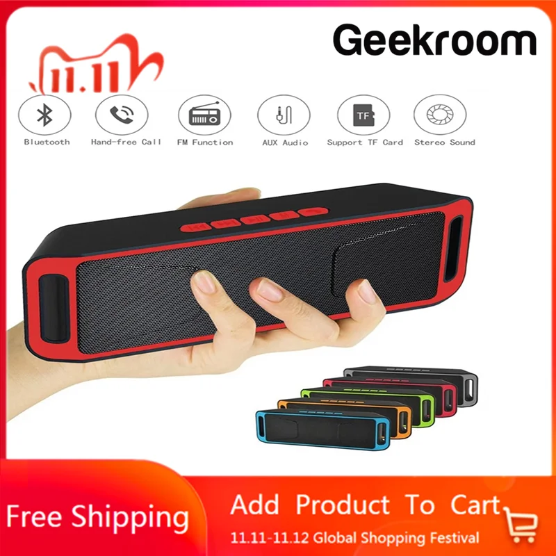

Mini Wireless Bluetooth Speakers Outdoor Portable Subwoofer Computer Smart Telefoons MP3 Tf/Usb/Aux Fm Radio Stereo Speakers