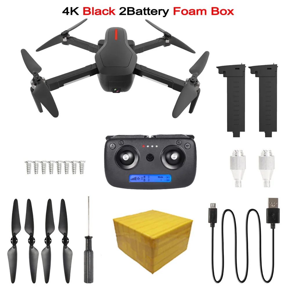 W10 бесщеточный gps Дрон 5G Wifi FPV RC Дрон с камерой 4K Ultra HD складной RC Квадрокоптер VS F11 SG906 SG106 4K камера Дрон - Цвет: W10 4K 2BAT FB B