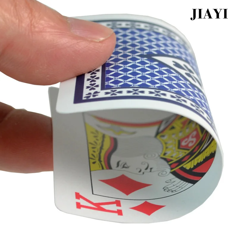JIAYI Texas Holdem 100% Пластиковые ПВХ игральные карты игры покерные водонепроницаемые и
