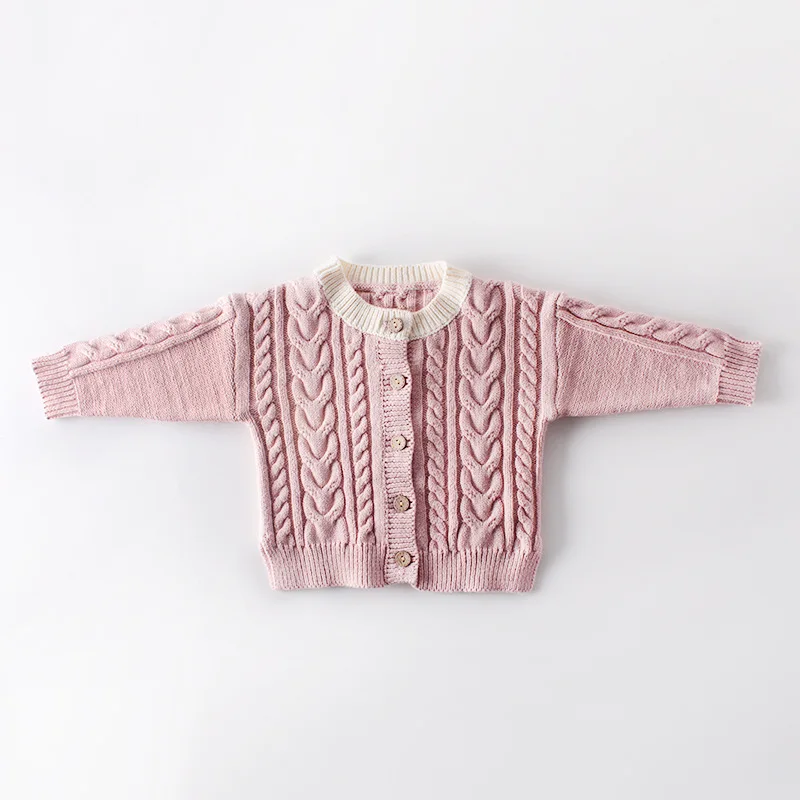 

2020 Ins Fashion Baby Knit Sweaters Twist Baby Girls Boys Sweaters Winter Warm Baby Sweaters