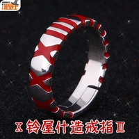 new japan anime tokyo ghoul cosplay s925 sterling silver adults kaneki ken fashion unisex couple rings adjustable jewelry gifts