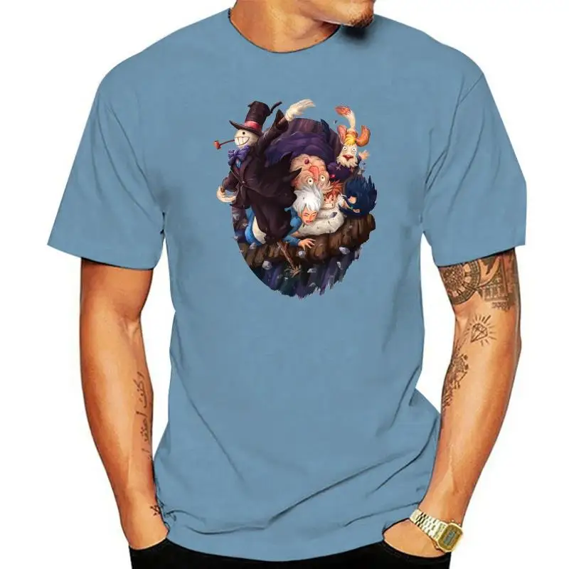 

Howl'S Moving Castle Men'S T-Shirt Fashion New With Tags Tshirt Fashion Classic Style Tee Shirt