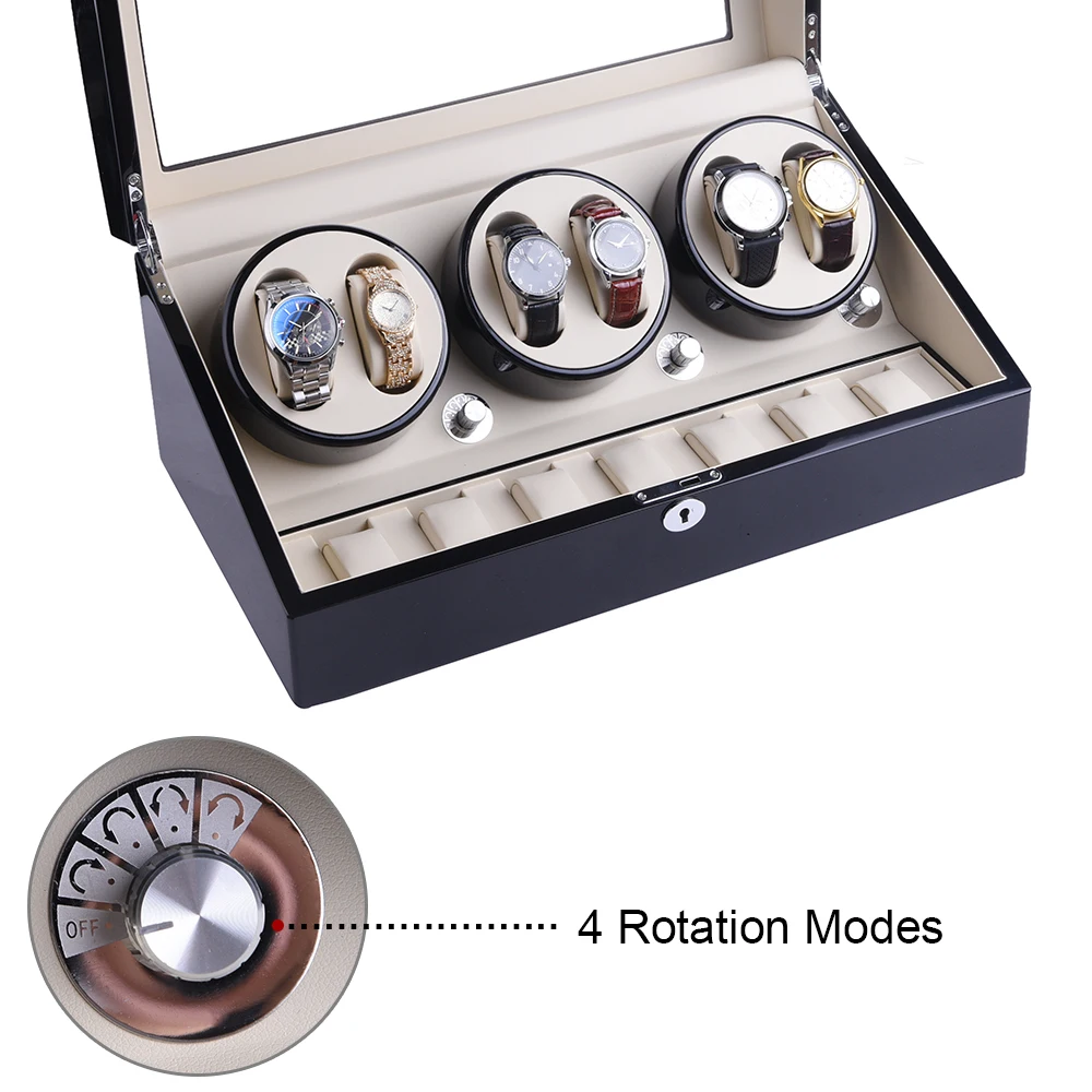 Watch Winder for 6 Automatic Watches with 7 Extra Storages | Наручные часы