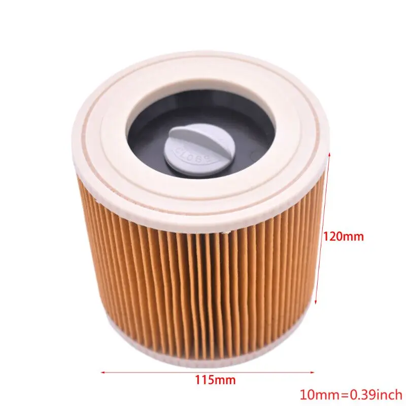 

1Pcs dust Hepa filters+3Pcs paper bags for Karcher Vacuum Cleaners parts Cartridge HEPA Filter A2204 VC6100 A2004 WD3.200