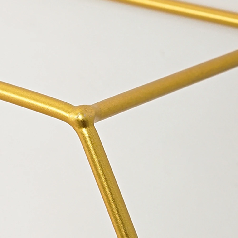 Скандинавский стиль металлическая деревянная Шестигранная полка для хранения