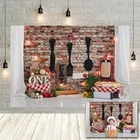 Avezano Новорожденный ребенок 1-й День рождения портрет фотографии фон торт разбивать кирпичную стену кухня фотозона фоны фотостудия