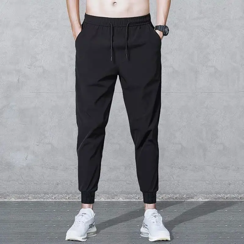 Мужские зимние штаны мужские свободные Стрейчевые толстые джоггеры брюки