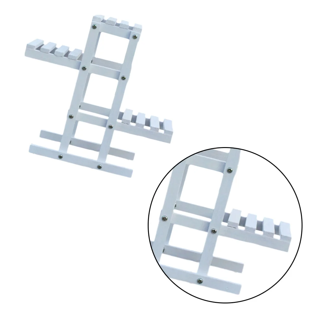 

1pc Wooden Storage Rack Flower Pot Rack Stand Holder Household Green Plants Potted Plant Flower Holder for Home (White)