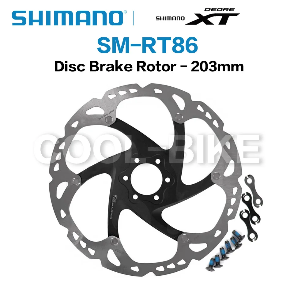Тормозной диск SHIMANO XT SM RT86 для горных велосипедов 6 болтов M8000 160 мм 180 | Спорт и