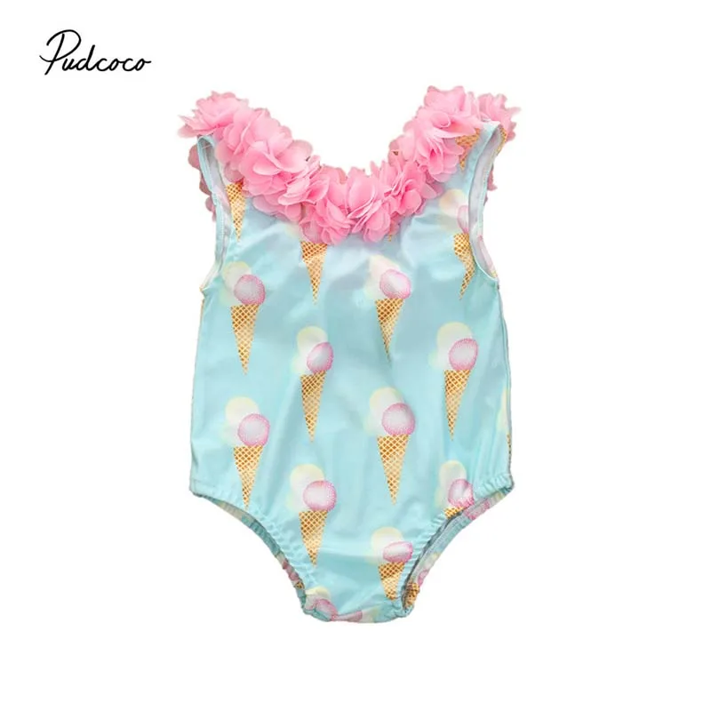 Лето 2020 пляжные детские купальники для девочек танкини на 12 месяцев 5 лет 3D
