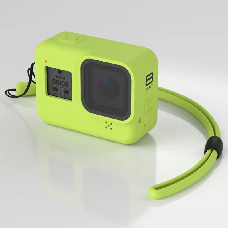 3 Новые спортивные и экшн-видеокамеры Аксессуары для Gopro Hero 8 камеры Мягкий силиконовый защитный чехол плавающий Водонепроницаемый горячий - Цвет: 3