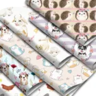 Листы из искусственной кожи с рисунком животных, рулон ткани из синтетической кожи с принтом собаки, кошки, панды, материалы для шитья