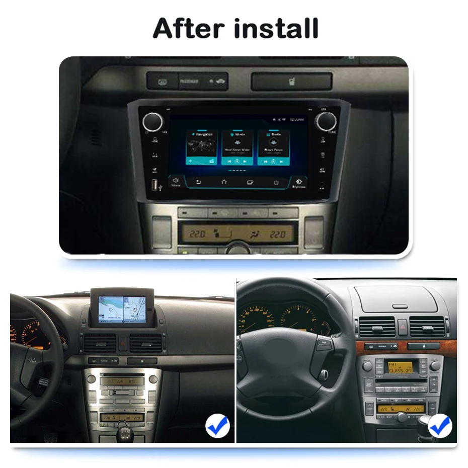 DSP IPS 64G автомобильное радио 2 Din Android 10 DVD gps Стерео Авторадио аудио для Toyota Avensis/T25 2003