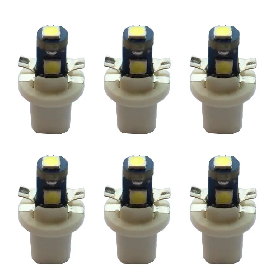 

1000PCS B8.5D T5 37 74 LED Bulb for Dashboard Instrument Panel Gauge Cluster Speedometer Light Replacement Indicator Light