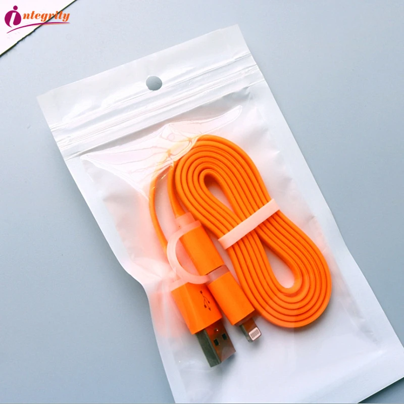 INTEGRITY 1000pcs 12CM*20CM White/clear Self Seal Zipper Plastic Retail Packaging Storage Zip Lock plastic Bags W/ Hang Hole bag | Дом и сад