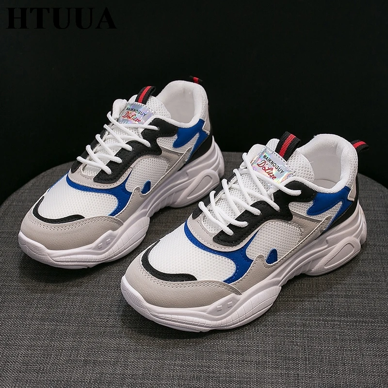HTUUA Harajuku/женские не сужающиеся книзу теннисные кроссовки Basket Femme женские