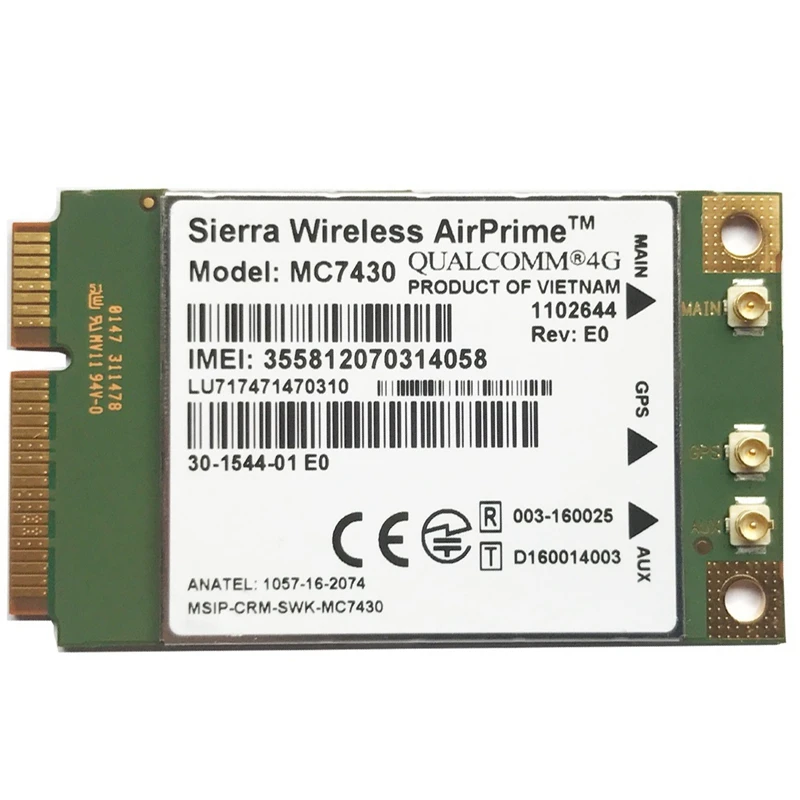 

HOT-MC7430 LTE 4G модуль FDD-LTE TDD-LTE CAT6 к оператору сотовой связи HSPA + GNSS WWAN карта USB 3,0 демон и утилиты Интерфейс 4G сим-карту