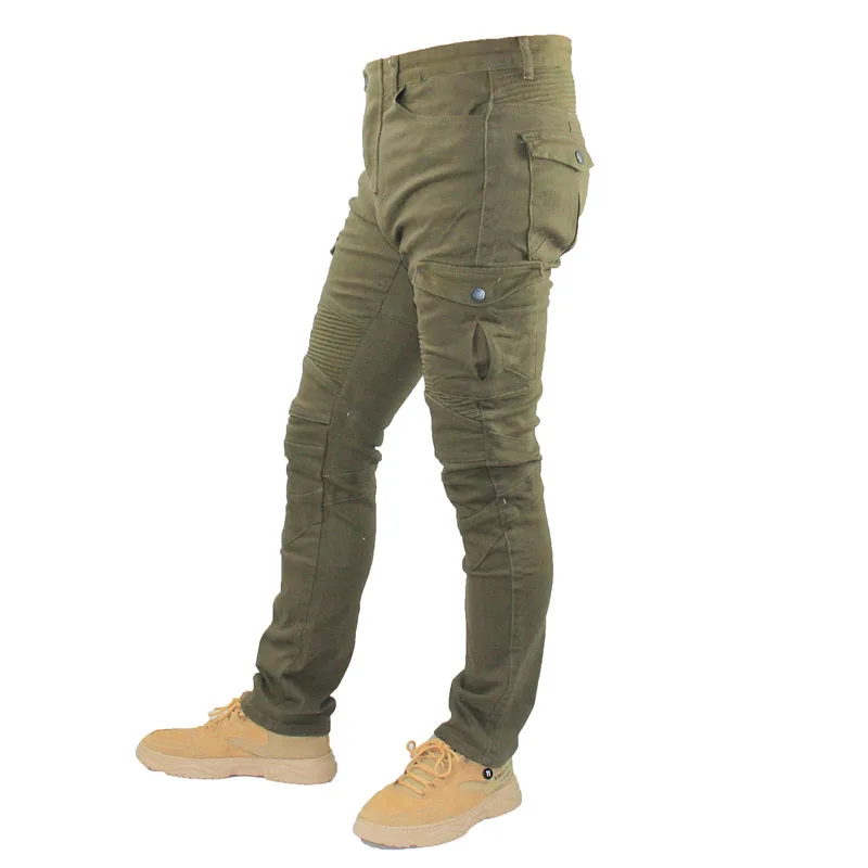 Четыре сезона бесплатная доставка мотоциклетные джинсы для езды защитные штаны