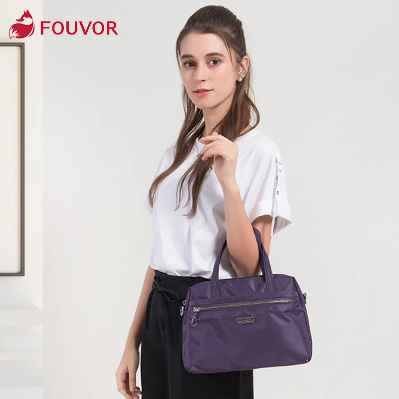 Fouvor 2019 Летняя женская сумка модные водонепроницаемые холщовые сумки из ткани