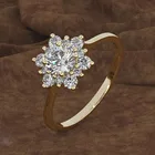Женское кольцо Milangirl, роскошное кольцо, модное кольцо желтого и розового золота, кольцо с кристаллом из циркония, винтажные Свадебные Кольца для женщин