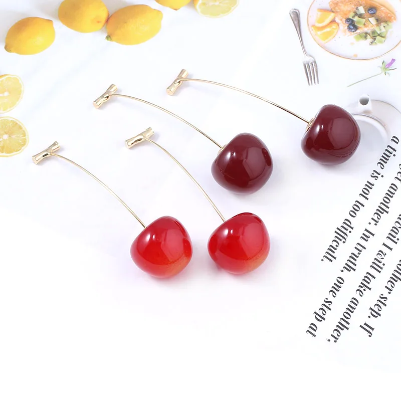 

Hot Anime JoJo Bizarre Adventure cosplay Prop JOJOS Kakyoin Noriaki Cherry Stud Metal Earrings Jewelry Accessories Eardrop