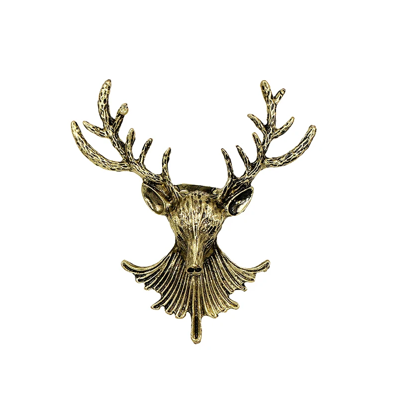 Женская/Мужская винтажная бронзовая брошь в виде оленя | Броши