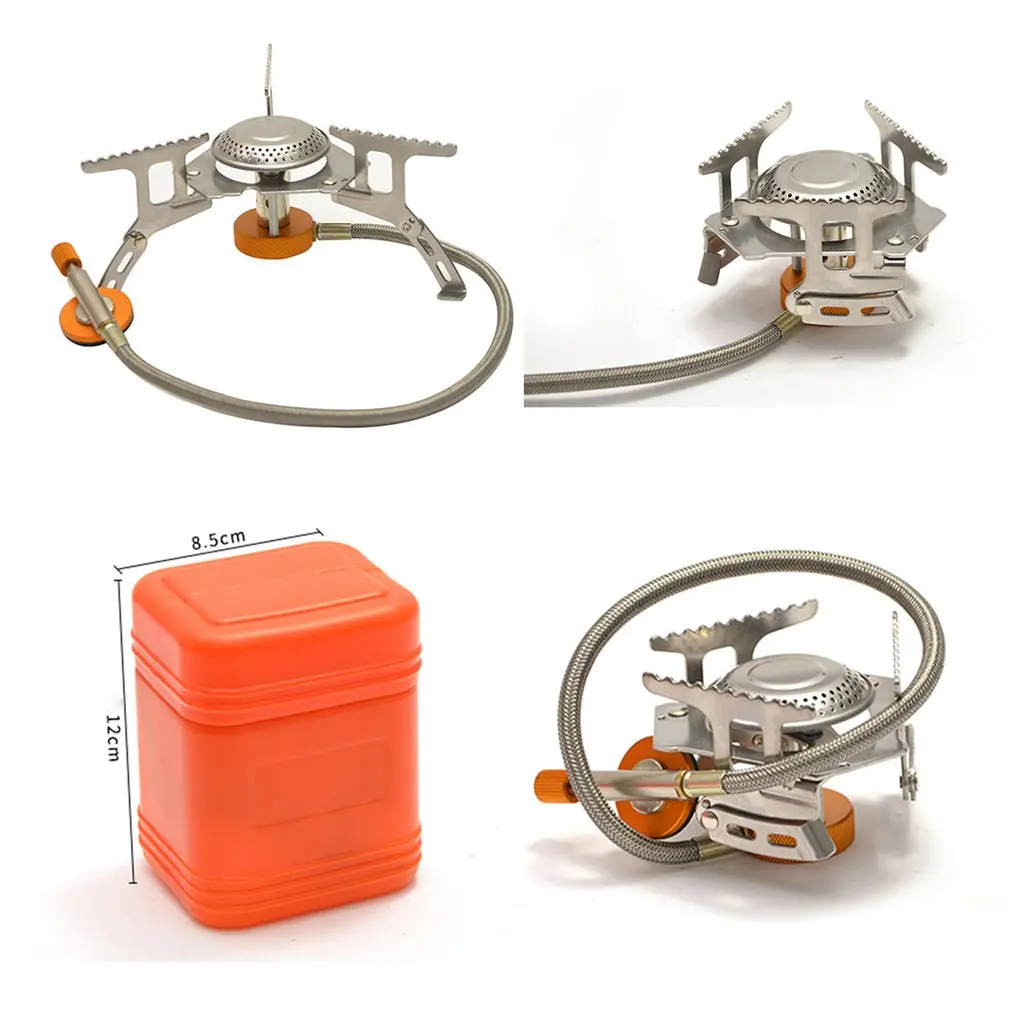

Outdoor Gas Stove Foldable Electronic Heating For Camping Hiking 3000W Gas Burner Camping Stove Lighter
