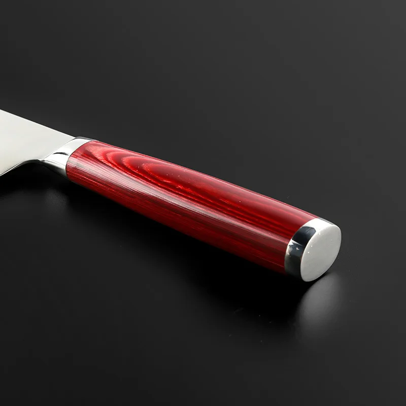 

Newest 67 Layers Damascus Steel Kitchen Knives Color Wood Handle 8 Inch Ultra Sharp Brand Chef Knife Natural Damascus Texture