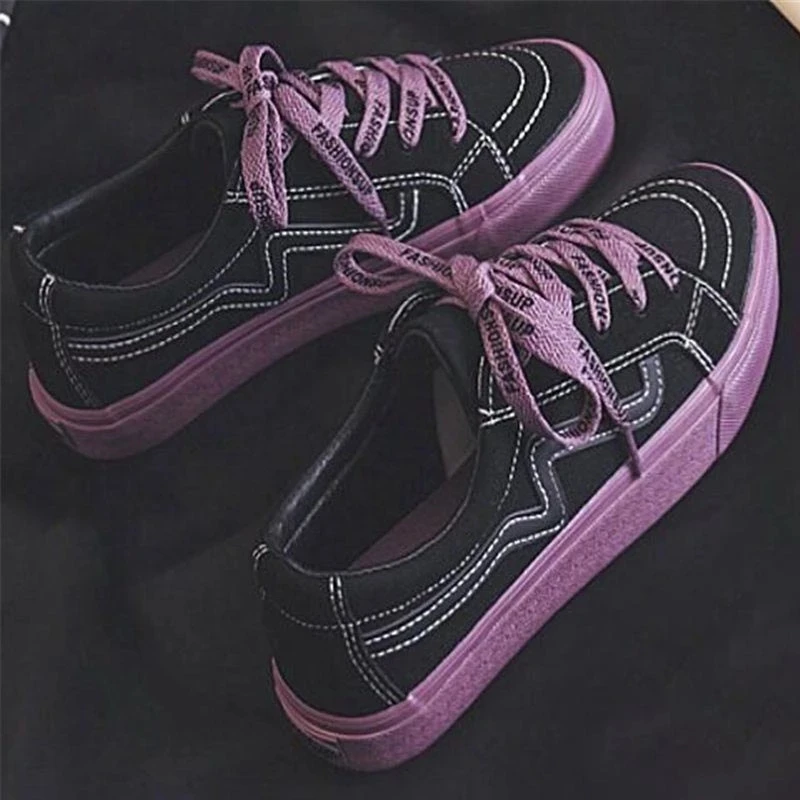 New Women Sneaker Fashion Breathble Vulcanized Shoes Platform Lace Up Casual White Shoes Tenis Feminino Zapatillas Mujer